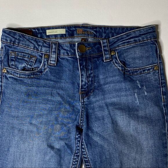 KUT from the Kloth | Factory Distressed Straight Leg Jeans - Picture 2 of 7